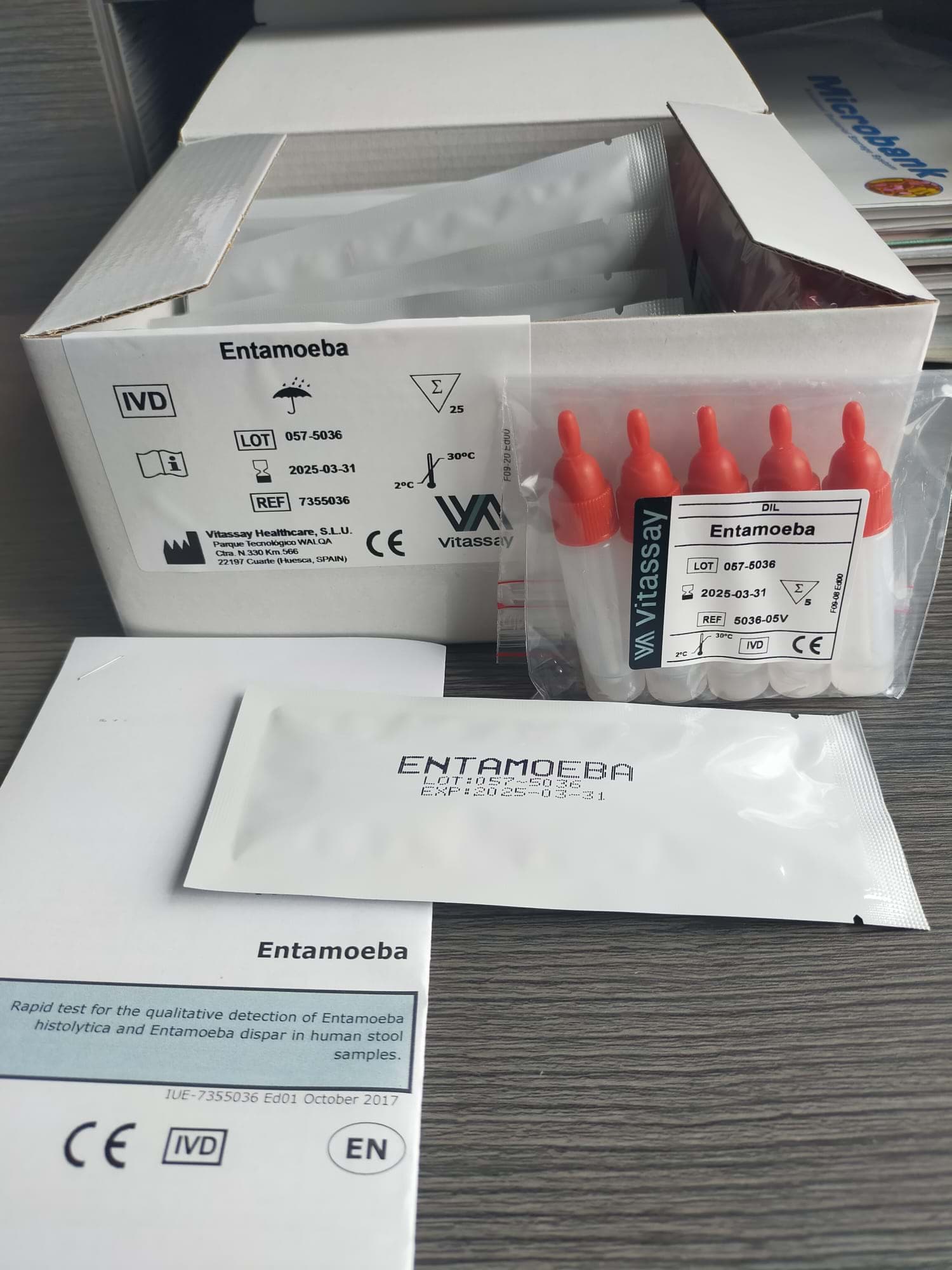 Picture of Entamoeba Card Test